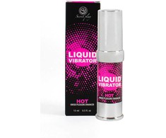 Secret Play Liquid Vibrator Intimate Gel Strawberry 15ml Vegan Airless