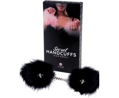 Secret Play Juodas MARABOU HANDCUFFS