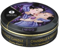 Shunga Massage Candle Exotic Fruits 30ml - Aromatic Massage Oil Candle