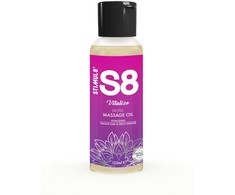 Stimul8 S8 erotinis masažo aliejus Omani Lime &amp; Spicy Ginger Masažo aliejus (125 ml)