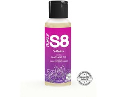 Stimul8 S8 erotinis masažo aliejus Omani Lime &amp; Spicy Ginger Masažo aliejus (125 ml)