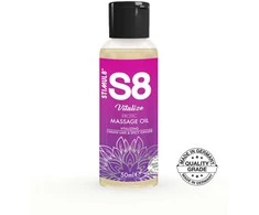 Stimul8 S8 S8 masažinis aliejus 50 ml Omano laimo ir aštraus imbiero