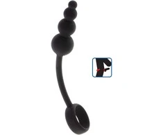 Toyjoy Anal Snake Plug &amp; Penis Ring Juodas