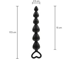 TOYJOY Analinis kištukas, užpakalio kamuoliukų virvelė, sekso grandinėlė, 17 cm