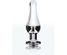 ToyJoy Diamond Bum Bijou Large - Aliuminio Plug with Sidabrinis Gem, 13 cm