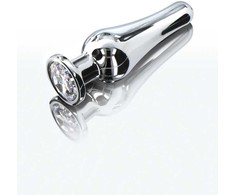 ToyJoy Diamond Bum Bijou Medium Aluminum Plug with Sidabrinis Accent 11cm