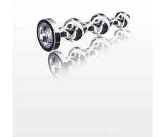 Ausinės TOYJOY Diamond Star Beads Medium Sidabrinis