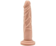 Get Real TOYJOY natūralus dirbtinis dildo, juodas penio narys, 18 cm