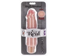 Get Real TOYJOY dvigubo tankio didelis vibratorius 9 colių.