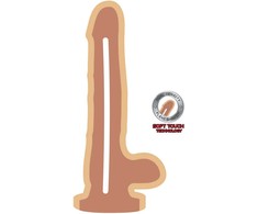Get Real Dual Density Intimate Machine 25.5 cm Skin Tone, Suction Base