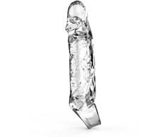 Get Real Extension Sleeve Medium Transparent TPE Anatomical Cover