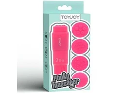 TOYJOY Mažas klitorio masažuoklis mini vibratorius 4 antgaliai