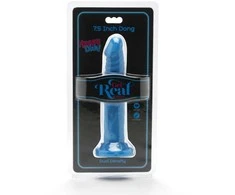 Mėlyna Get Real Happy Dicks Model Mėlyna 19cm - Anatomical System with Suction Base