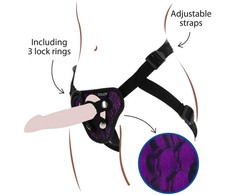 Nivea Get Real Adjustable Lace Strap Harness Violetinė - Universal Size