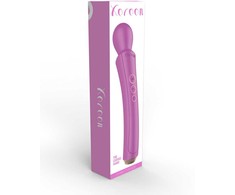 XOCOON Curved Wand Rechargeable Massage Device Fuchsia Ergonomic Design