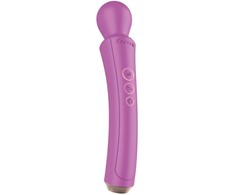 XOCOON Curved Wand Rechargeable Massage Device Fuchsia Ergonomic Design