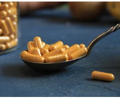 Ekologiška ciberžolė (turmeric) su juodaisiais pipirais, kapsulėse 550 mg