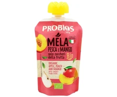 Ekologiška persikų, obuolių ir mangų tyrė be cukraus, 100 g
