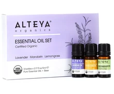 Ekologiškas eterinių aliejų rinkinys Malonumas (3x5 ml)
