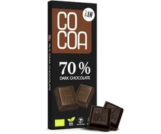 Ekologiškas juodasis šokoladas 70 % RAW, 40 g