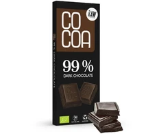 Ekologiškas juodasis šokoladas 99 % RAW, 40 g