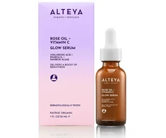 Ekologiškas LUMINOUS ROSE GLOW serumas - rožių aliejus + vitaminas C, 30 ml
