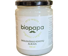 Ekologiškas nerafinuotas šalto spaudimo kokosų aliejus, 500 ml