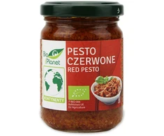 Ekologiškas saulėje džiovintų pomidorų pesto padažas, 140 g