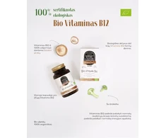 Ekologiškas vitaminas B12 25 mcg, 60 kapsulių