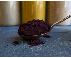 Ekologiški Aliejinės kopūstpalmės (acai) liofilizuotų uogų milteliai - 50 g