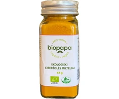 Ekologiški ciberžolės milteliai, 64 g, Biopapa