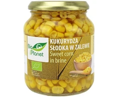 Ekologiški konservuoti saldieji kukurūzai, 340 g (230 g)