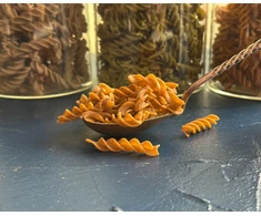 Ekologiški raudonųjų lęšių makaronai FUSILLI su jūros salotomis - 400g