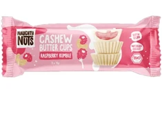 Ekologiški saldainiai su anakardžių riešutų kremu ir aviečių įdaru, 39 g Naughty Nuts