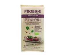 Ekologiški traškūs grikių krekeriai, be glitimo, 120 g
