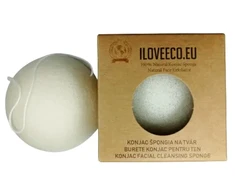 Natūrali kempinėlė iš konjako manano (veidui)