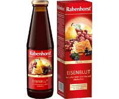 Vaisių ir žolelių gėrimas su medumi, geležimi ir vitaminais C, B1, B2, B6, B12, 450 ml, Rabenhorst
