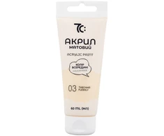 Akriliniai dažai 7C, 60 ml, kreminės sp.