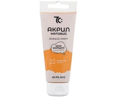 Akriliniai dažai 7C, 60 ml, rusvai geltonos (ochra) sp.