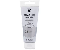 Akriliniai dažai 7C, 60 ml, sidabro sp.