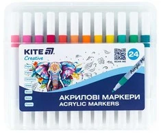 Akrilinių žymeklių rinkinys CREATIVE, Kite, 24 sp.