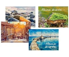 Albumas akvarelei, A4, 20 lapų, 200 gsm