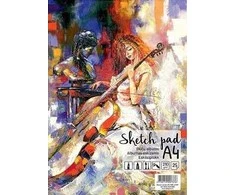 Albumas eskizams, A4, 25 lapai, 210gsm, reljefiniai vidiniai lapai, su spirale viršuje