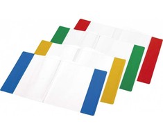 Aplankalas PANTA PLAST, A5 (210x350mm), 90mkr, spalvotomis kraštinėmis, 1 vnt.
