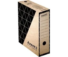 Archyvinė dėžė AXENT, A4, 350x255x100mm, rudos sp.