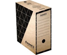Archyvinė dėžė AXENT, A4, 350x255x150mm, rudos sp.