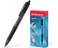 Automatinis gelinis rašiklis SMART-GEL, ErichKrause, 0.5 mm, juodos sp.