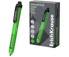 Automatinis teksto žymeklis VISIOLINE RV-70 CLICKY NEON, ErichKrause, 1.0-3.5 mm, žalios sp.