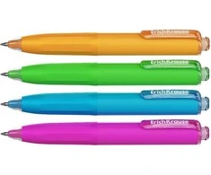 Automatinis tušinukas POCKET PEN NEON, ErichKrause, 0.5mm, mėlynos sp.