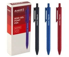 Automatinis tušinukas REPORTER, Axent, 0.7mm, raudonos sp.